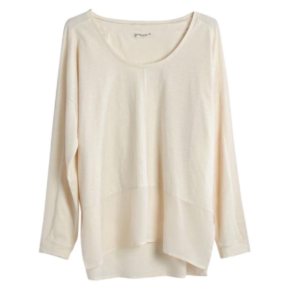Madewell Silk Trim Dolman Top